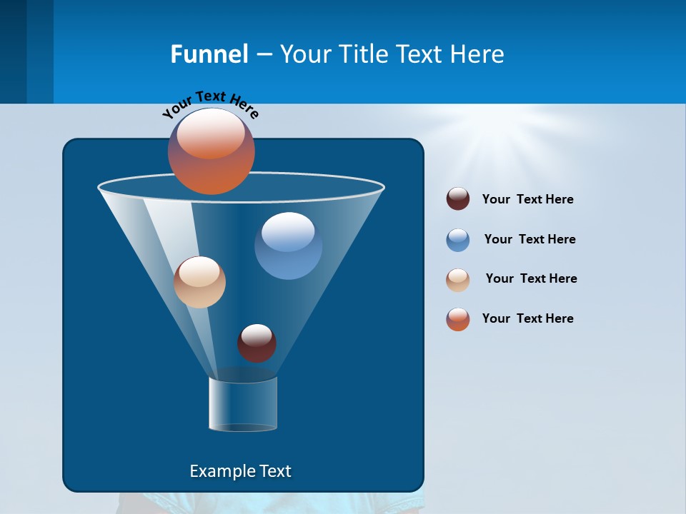 A Woman Wearing Sunglasses Is Looking Up At The Sun PowerPoint Template