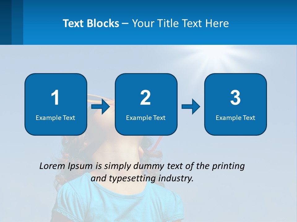 A Woman Wearing Sunglasses Is Looking Up At The Sun PowerPoint Template