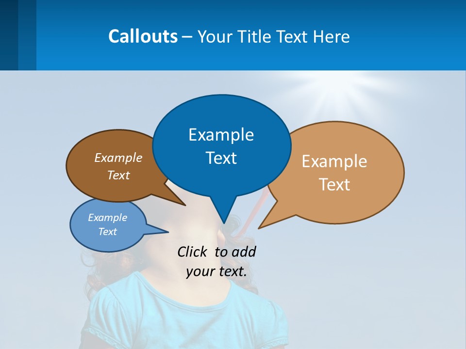 A Woman Wearing Sunglasses Is Looking Up At The Sun PowerPoint Template