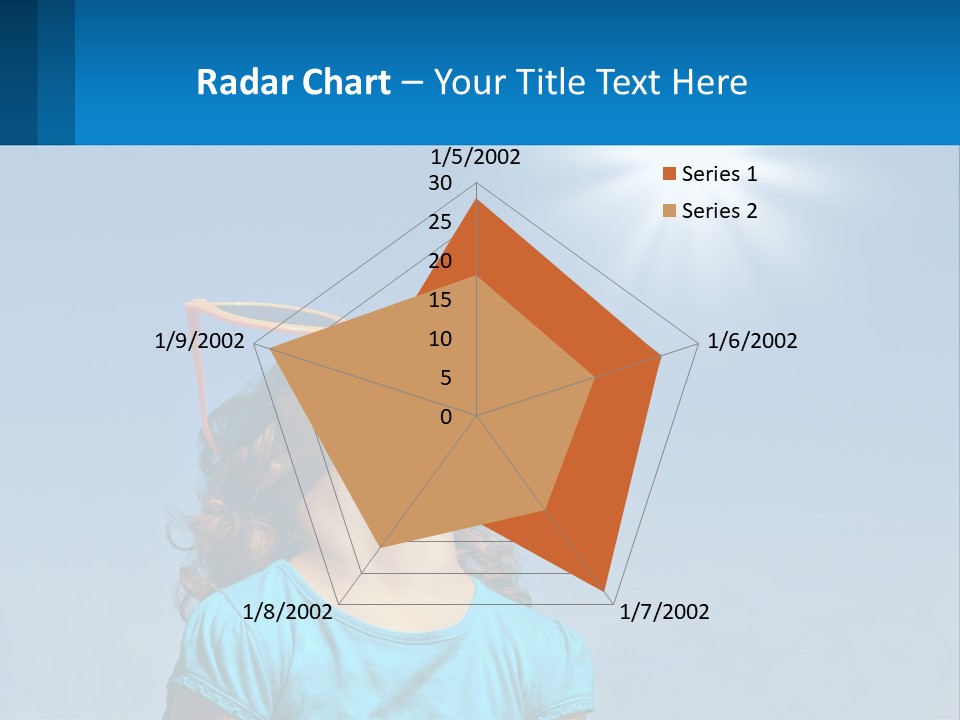 A Woman Wearing Sunglasses Is Looking Up At The Sun PowerPoint Template