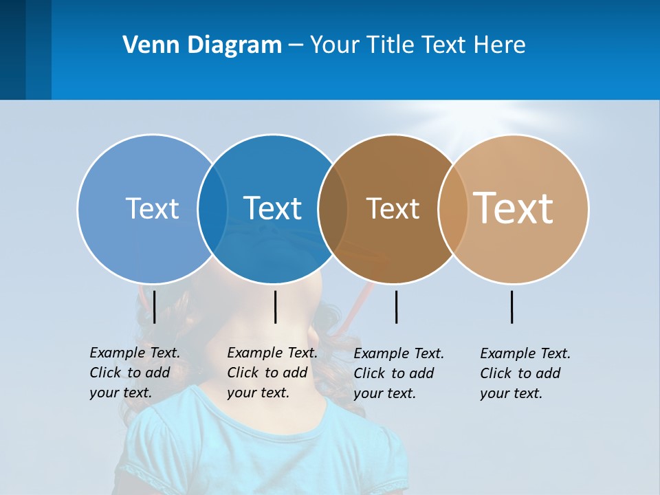 A Woman Wearing Sunglasses Is Looking Up At The Sun PowerPoint Template