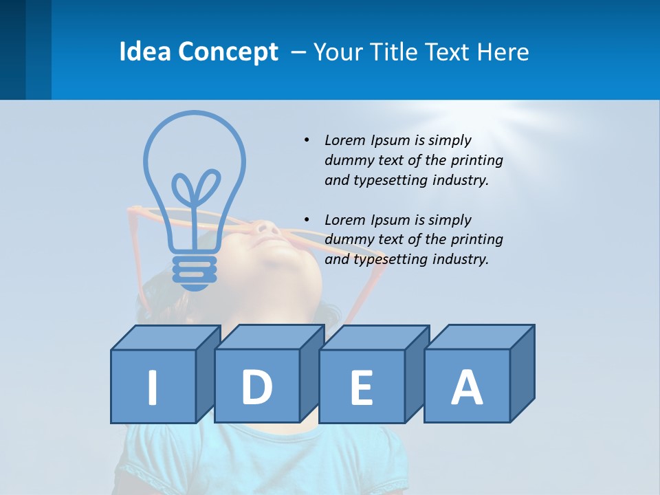 A Woman Wearing Sunglasses Is Looking Up At The Sun PowerPoint Template