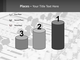 A Sound Board With Many Knobs And Knobs On It PowerPoint Template