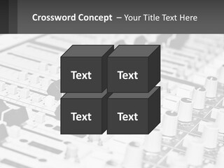 A Sound Board With Many Knobs And Knobs On It PowerPoint Template