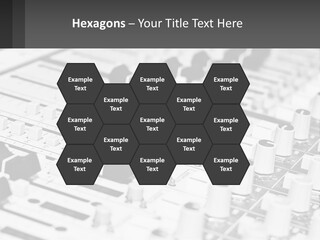 A Sound Board With Many Knobs And Knobs On It PowerPoint Template