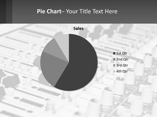 A Sound Board With Many Knobs And Knobs On It PowerPoint Template