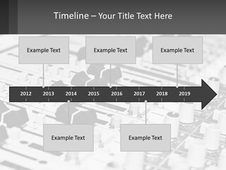 A Sound Board With Many Knobs And Knobs On It PowerPoint Template