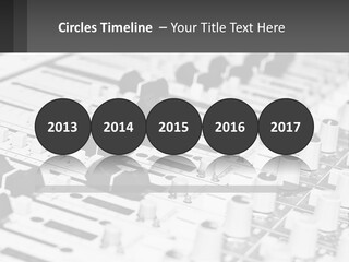 A Sound Board With Many Knobs And Knobs On It PowerPoint Template