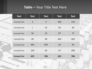 A Sound Board With Many Knobs And Knobs On It PowerPoint Template