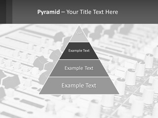 A Sound Board With Many Knobs And Knobs On It PowerPoint Template