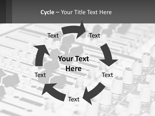 A Sound Board With Many Knobs And Knobs On It PowerPoint Template