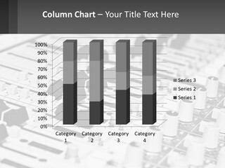 A Sound Board With Many Knobs And Knobs On It PowerPoint Template