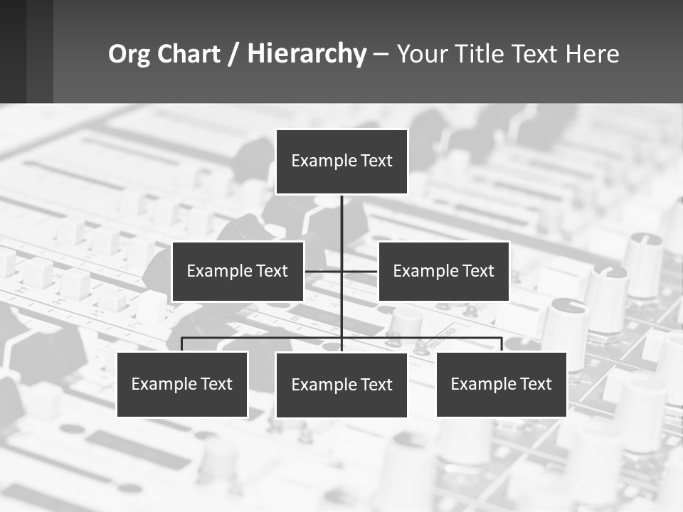 A Sound Board With Many Knobs And Knobs On It PowerPoint Template