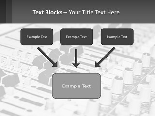 A Sound Board With Many Knobs And Knobs On It PowerPoint Template