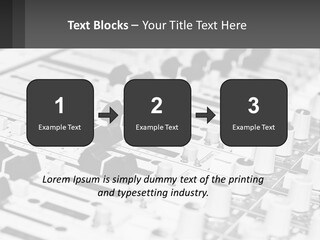 A Sound Board With Many Knobs And Knobs On It PowerPoint Template