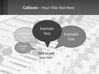 A Sound Board With Many Knobs And Knobs On It PowerPoint Template