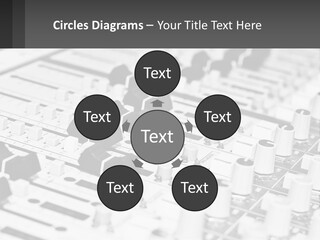 A Sound Board With Many Knobs And Knobs On It PowerPoint Template