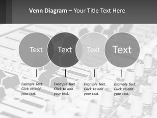 A Sound Board With Many Knobs And Knobs On It PowerPoint Template