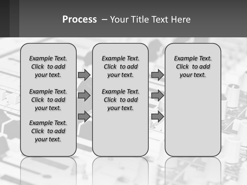 A Sound Board With Many Knobs And Knobs On It PowerPoint Template