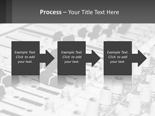 A Sound Board With Many Knobs And Knobs On It PowerPoint Template