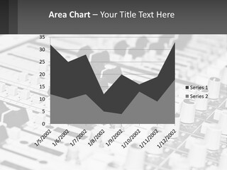 A Sound Board With Many Knobs And Knobs On It PowerPoint Template