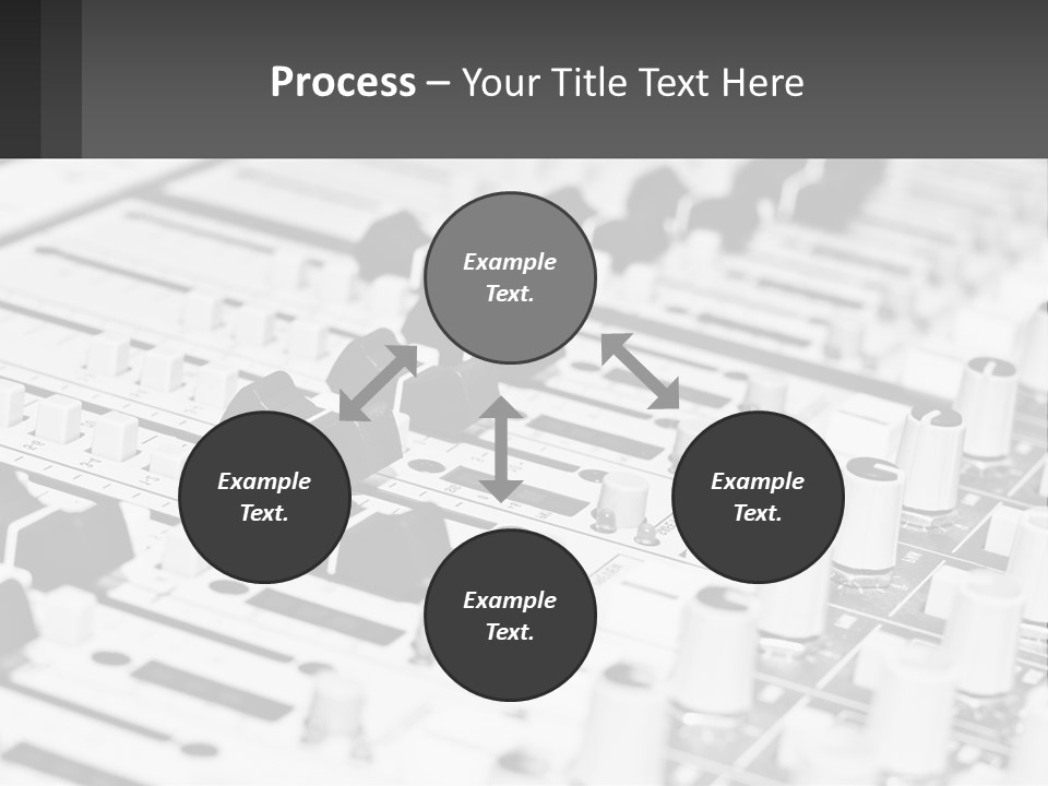 A Sound Board With Many Knobs And Knobs On It PowerPoint Template