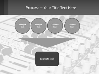 A Sound Board With Many Knobs And Knobs On It PowerPoint Template