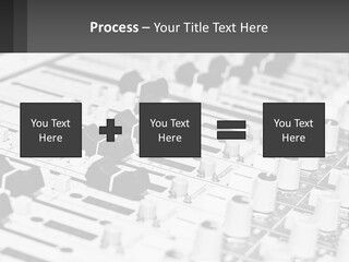 A Sound Board With Many Knobs And Knobs On It PowerPoint Template