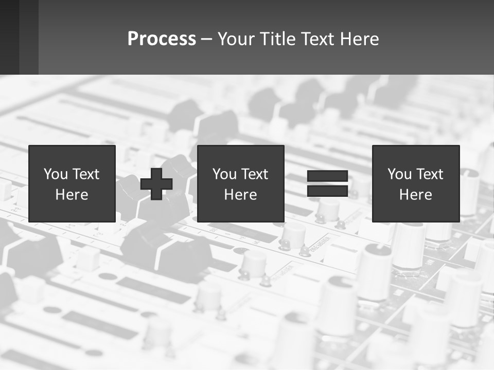A Sound Board With Many Knobs And Knobs On It PowerPoint Template