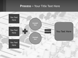 A Sound Board With Many Knobs And Knobs On It PowerPoint Template