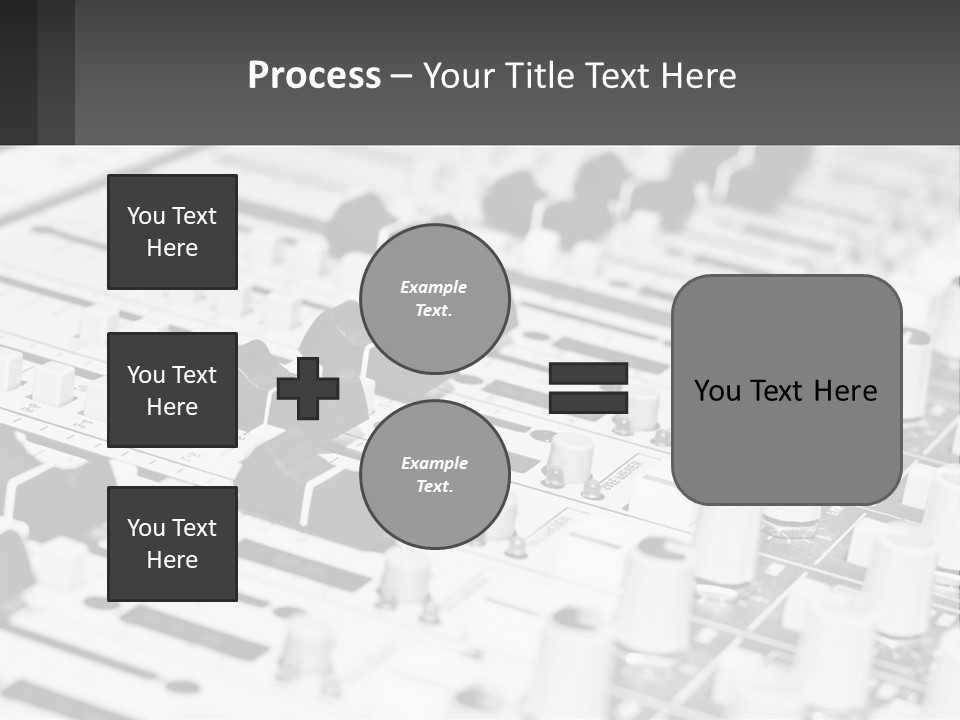 A Sound Board With Many Knobs And Knobs On It PowerPoint Template