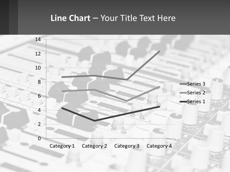 A Sound Board With Many Knobs And Knobs On It PowerPoint Template