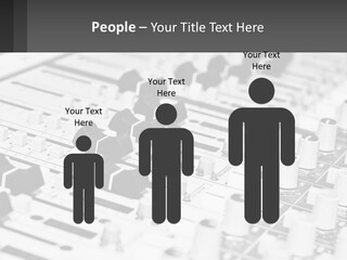 A Sound Board With Many Knobs And Knobs On It PowerPoint Template