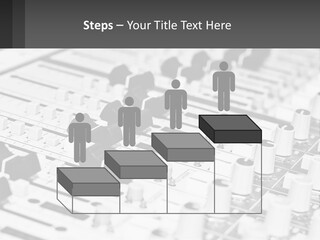 A Sound Board With Many Knobs And Knobs On It PowerPoint Template