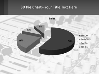 A Sound Board With Many Knobs And Knobs On It PowerPoint Template