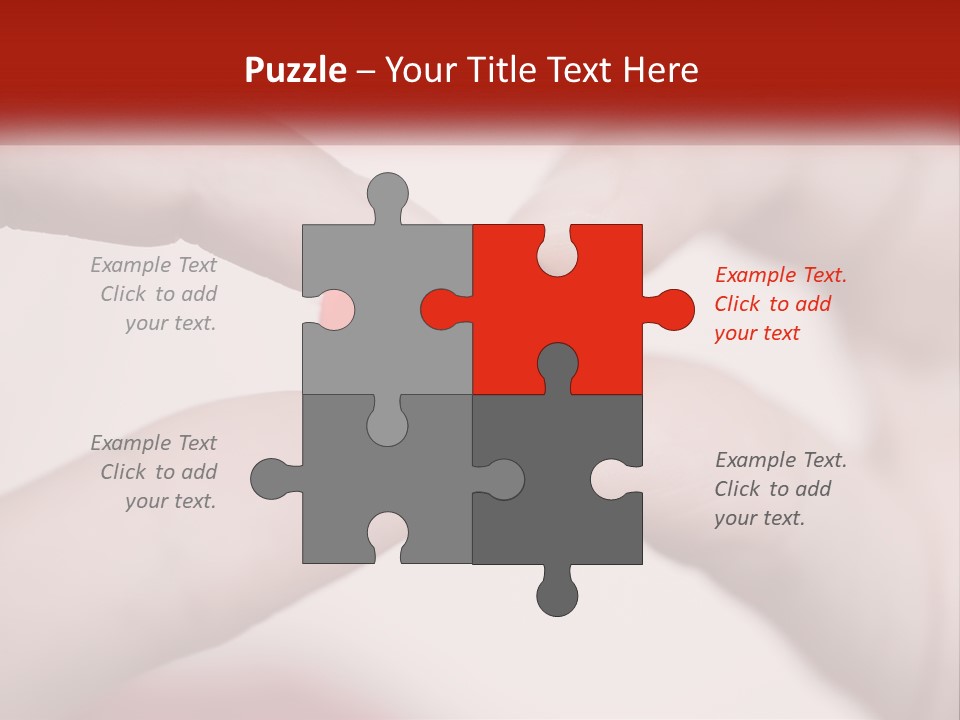 A Couple Of Hands Holding A Red Heart PowerPoint Template