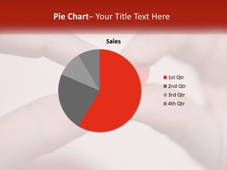 A Couple Of Hands Holding A Red Heart PowerPoint Template