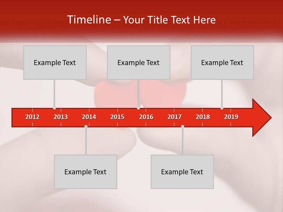 A Couple Of Hands Holding A Red Heart PowerPoint Template