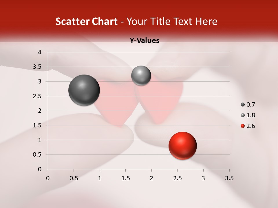 A Couple Of Hands Holding A Red Heart PowerPoint Template