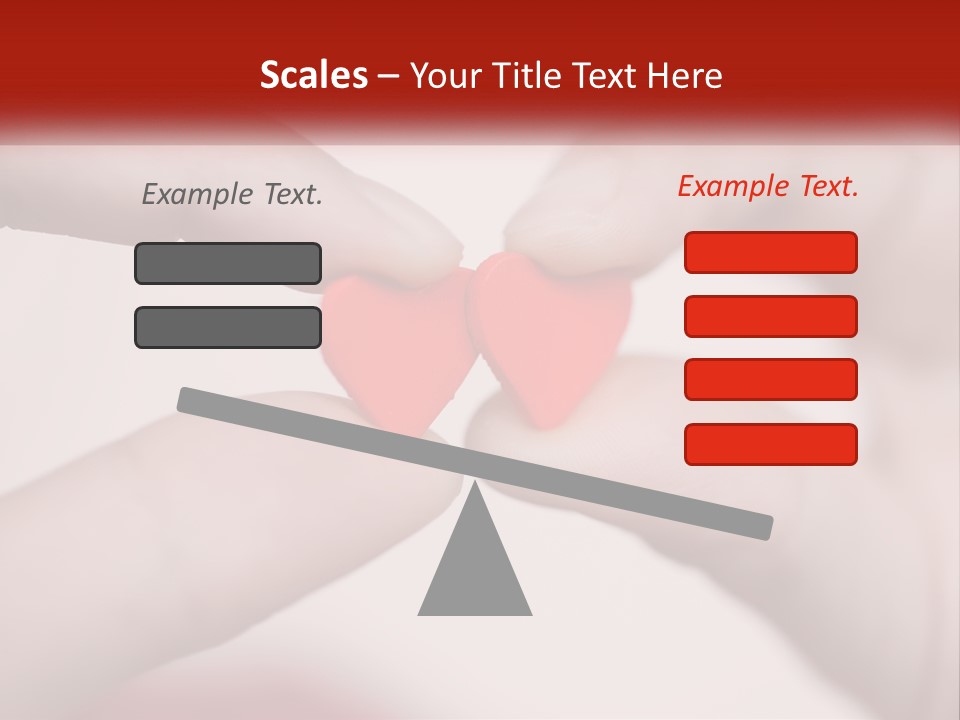 A Couple Of Hands Holding A Red Heart PowerPoint Template