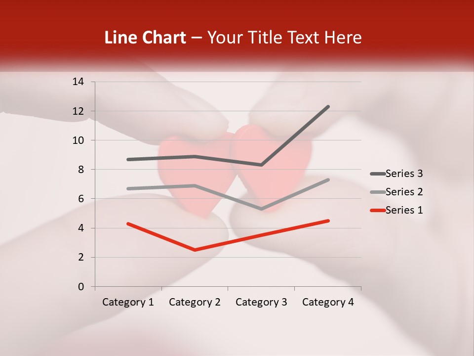 A Couple Of Hands Holding A Red Heart PowerPoint Template