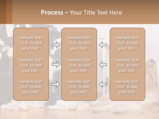 A Dog Sitting On The Floor Next To A Chair PowerPoint Template