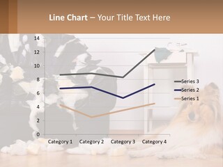 A Dog Sitting On The Floor Next To A Chair PowerPoint Template