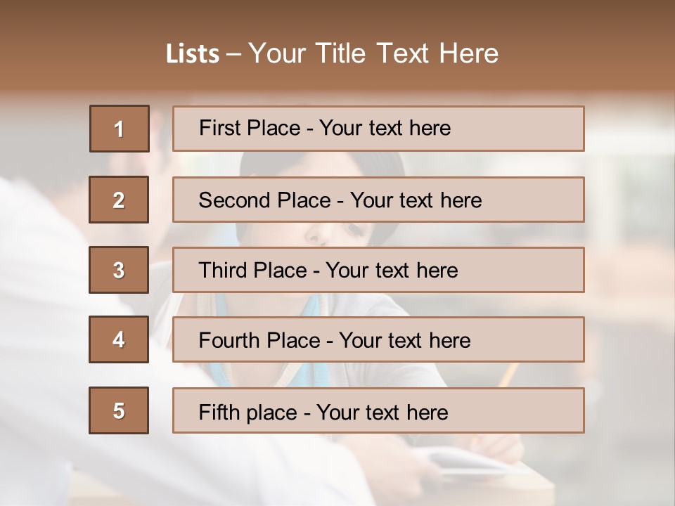 A Woman Sitting At A Desk With A Man PowerPoint Template