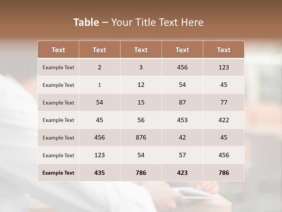 A Woman Sitting At A Desk With A Man PowerPoint Template