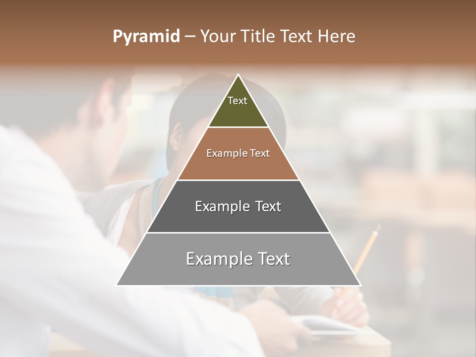 A Woman Sitting At A Desk With A Man PowerPoint Template