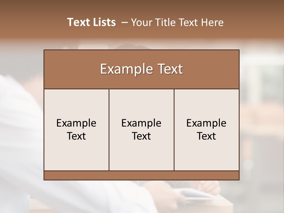 A Woman Sitting At A Desk With A Man PowerPoint Template