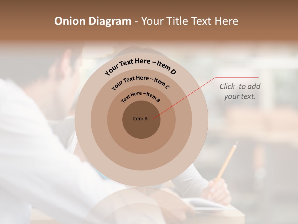 A Woman Sitting At A Desk With A Man PowerPoint Template