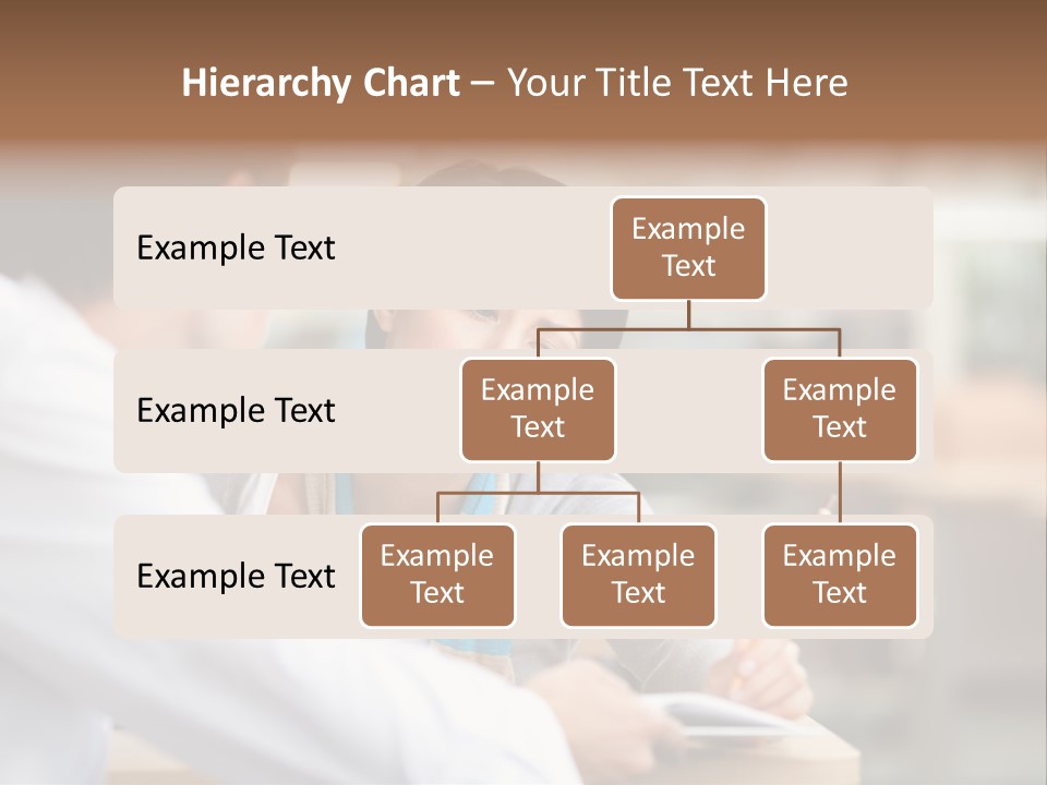 A Woman Sitting At A Desk With A Man PowerPoint Template