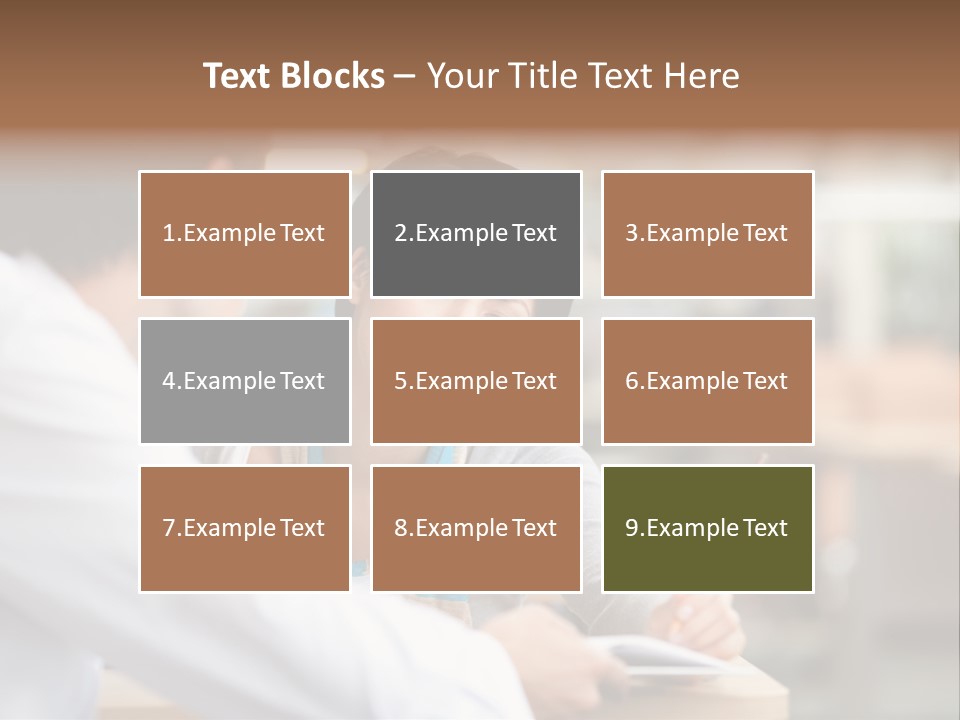A Woman Sitting At A Desk With A Man PowerPoint Template